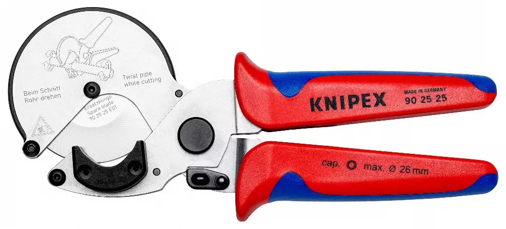 Coupe-tubes Pour tubes multicouche et tubes en plastique - KNIPEX - 90 25 25 Coupe-tubes Pour tubes multicouche et tubes en plastique - KNIPEX - 90 25 25
