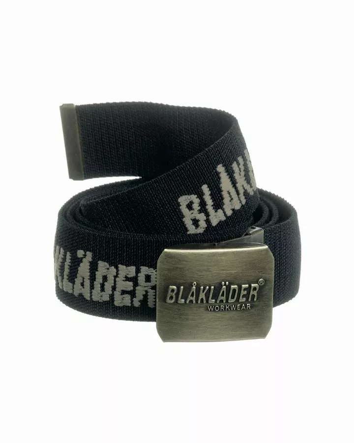 Ceinture - BLAKLADER - en stretch avec logo et boucle en laiton antique T.U.    400300009900