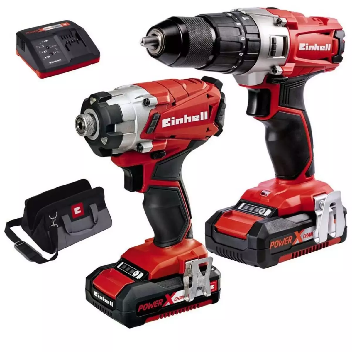 Kit outils 18V 2.0Ah Twinpack - EINHELL - avec 2 batteries 18V 2.0 Ah - chargeur - 4257214 Kit outils 18V 2.0Ah Twinpack - EINHELL - avec 2 batteries 18V 2.0 Ah - chargeur - 4257214