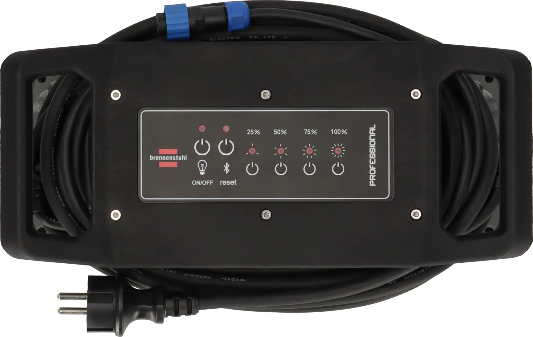 Brennenstuhl Foco De Trabajo LED 360° 42000 Lm – 6 Brazos Ajustables, Control Bluetooth Y Mando IP65, Para Obras Y Talleres