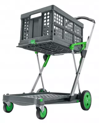 Chariot pliant Clax équipé d'une caisse pliable 60 kg - FIM - 805010691 Chariot pliant Clax équipé d'une caisse pliable 60 kg - FIM - 805010691