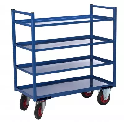 Servante multi-niveaux à 4 plateaux tôle 935 x 435 mm 400 kg - FIMM - 880000558 Servante multi-niveaux à 4 plateaux tôle 935 x 435 mm 400 kg - FIMM - 880000558