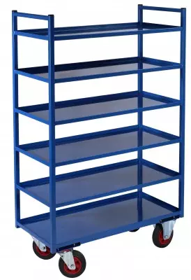 Servante multi-niveaux à 6 plateaux tôle 935 x 435 mm 400 kg - FIMM - 880000562 Servante multi-niveaux à 6 plateaux tôle 935 x 435 mm 400 kg - FIMM - 880000562