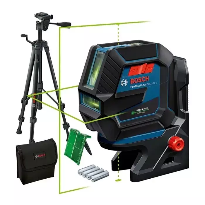 Laser lignes et points vert GCL 2-50 G + RM 10 + trépied BT 150 - BOSCH - 0601066M01 