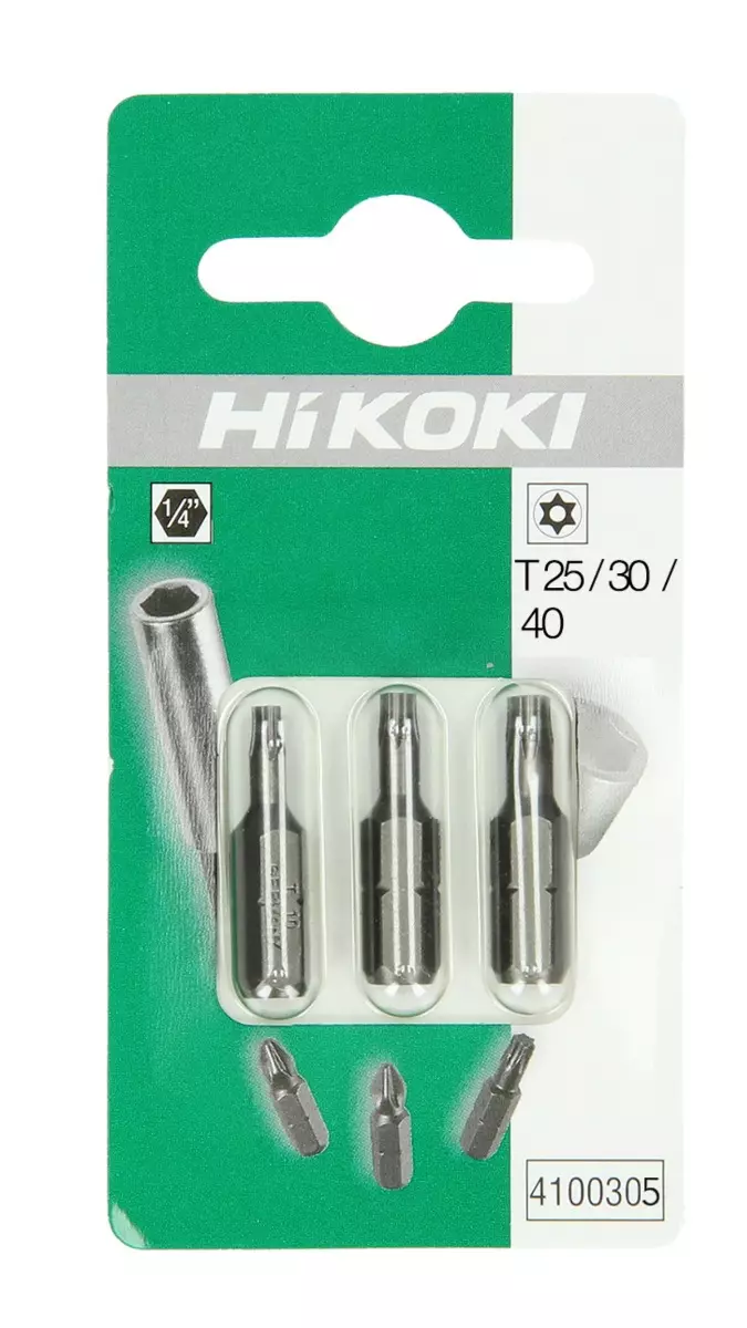Embouts PH - PZ - Torx proline 1/4" TX25/30/40 - 25mm - HIKOKI - 4100305 Embouts PH - PZ - Torx proline 1/4" TX25/30/40 - 25mm - HIKOKI - 4100305