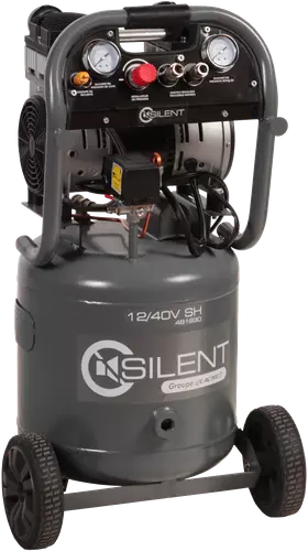 Compresseur Silent 12/40V SH LACME 12 m³/h monophasé - 40 L 8 bar - 461930
