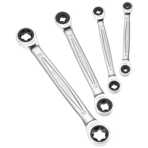 Jeu de 4 clés polygonales Torx à cliquet FACOM - 464TX.J4PB