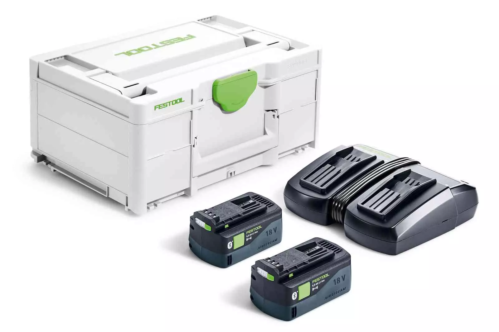 Set Énergie SYS 18V 2x5,0/TCL 6 DUO - FESTOOL - chargeur double - Systainer - 577707