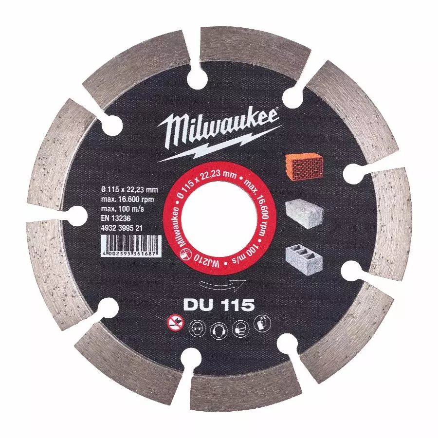 Disque diamant MILWAUKEE DU - Ø 115 mm - 4932399521
