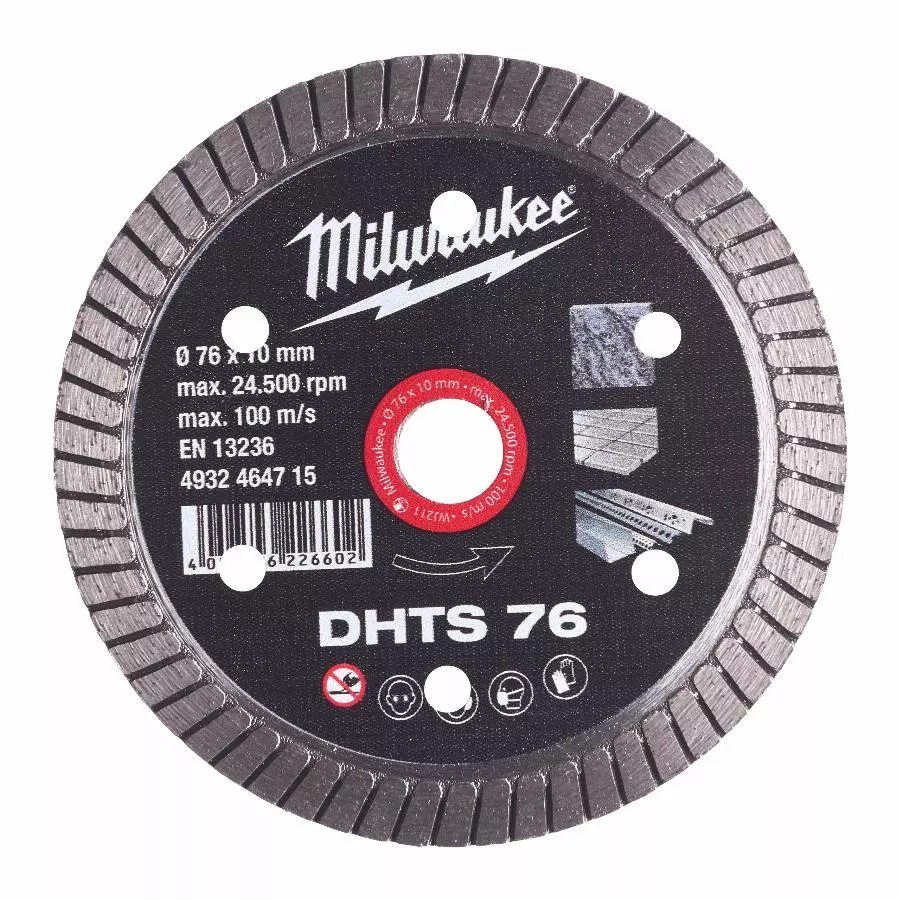 Disque diamant MILWAUKEE DHTS - Ø 76mm - 4932464715