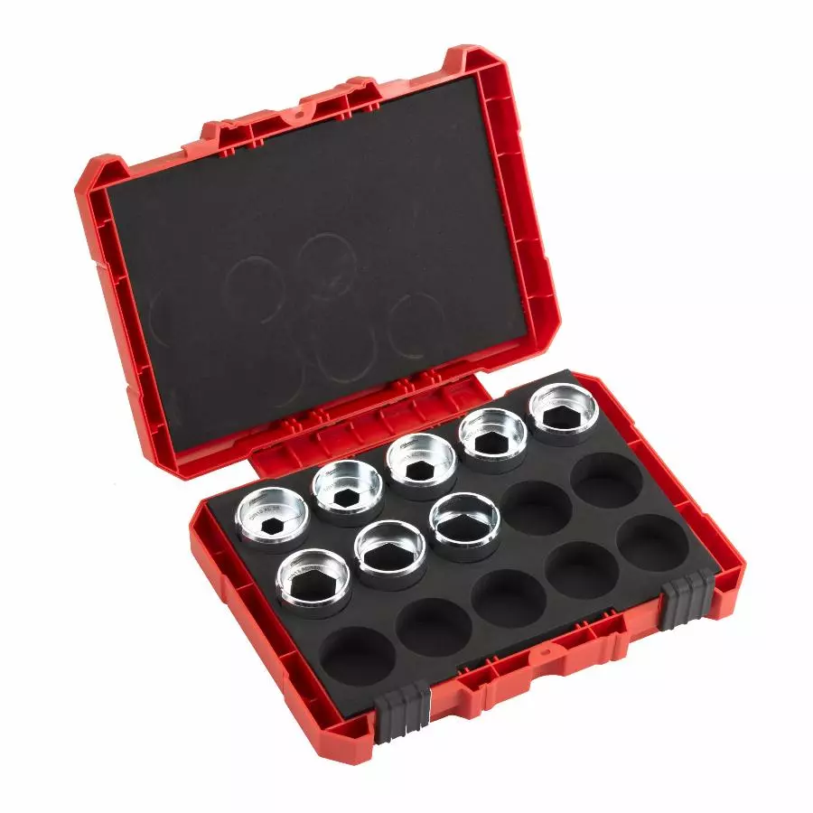 Coffret de matrices DIN 13 AL - 9 pièces -  MILWAUKEE - pour M18 HCCT109/42 - 4932472001