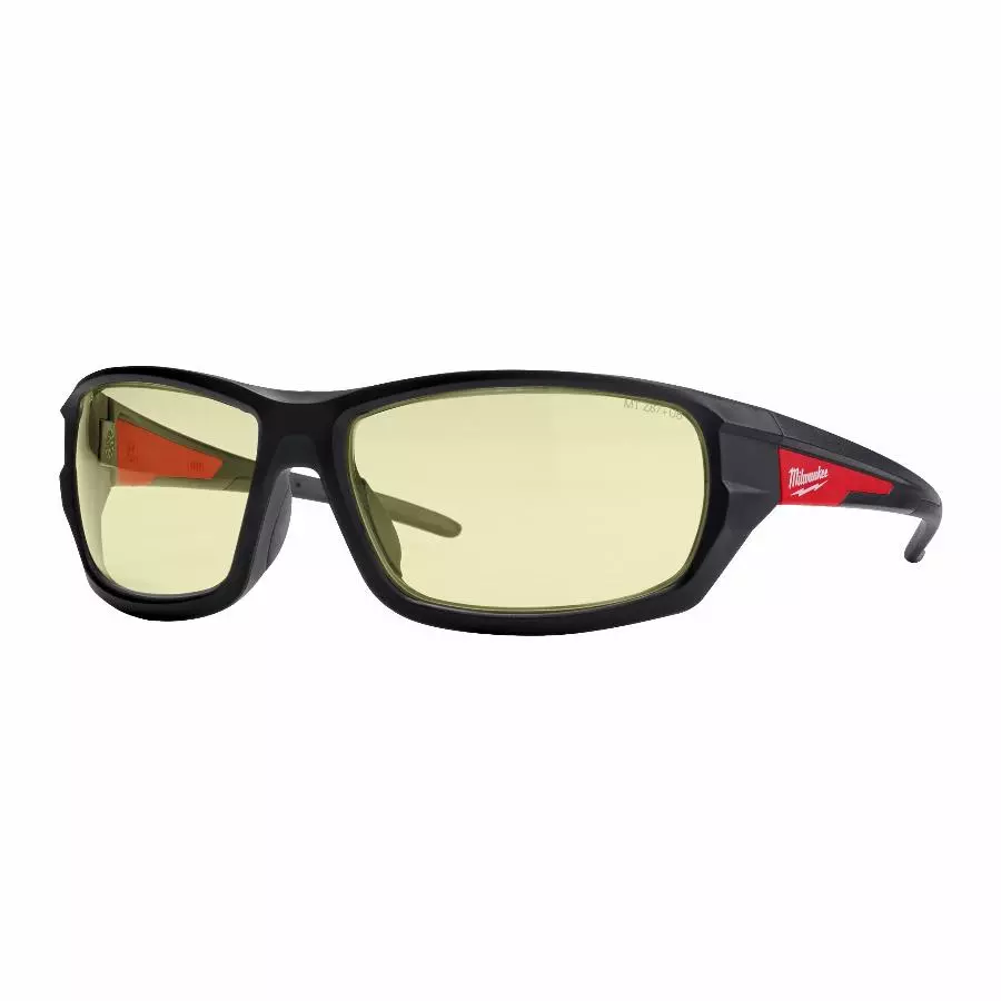 Milwaukee Lunettes De Protection Anti-Rayures Anti-Buée - Verres Clairs, Légères, Confort Longue Durée, Norme EN166