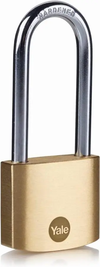 Cadenas YALE laiton - S'entrouvrant 40 mm - 3 clés - Anse large - 24257000