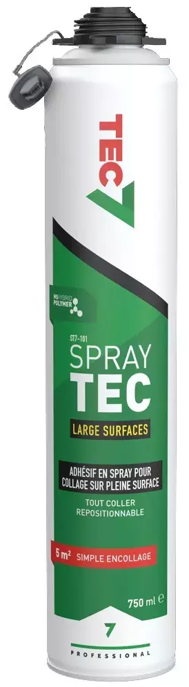 Colle TEC7 Spraytech ST7-101 - MS Polymere hybride pulvérisable - 750 ml - 530001227
