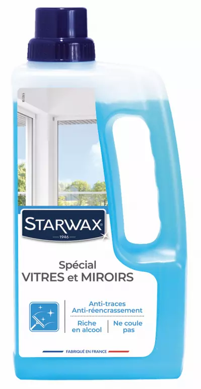Nettoyant STARWAX spécial vitres anti-traces - 1L - 532