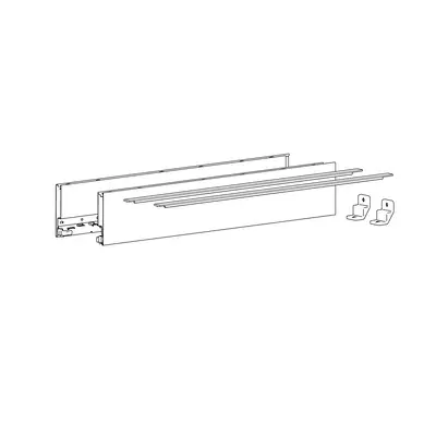 Profilé latéral de tiroir AvanTech YOU, H101mm, argent, gauche et droite - HETTICH - 9353 Profilé latéral de tiroir AvanTech YOU, H101mm, argent, gauche et droite - HETTICH - 9353