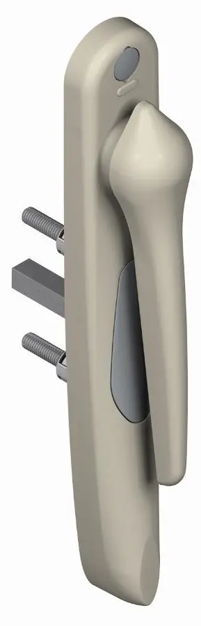 Poignée 20° extérieur 5511 LA CROISEE DS - Saillie réduite - Gris inox claro - Gauche - DS5511-G870