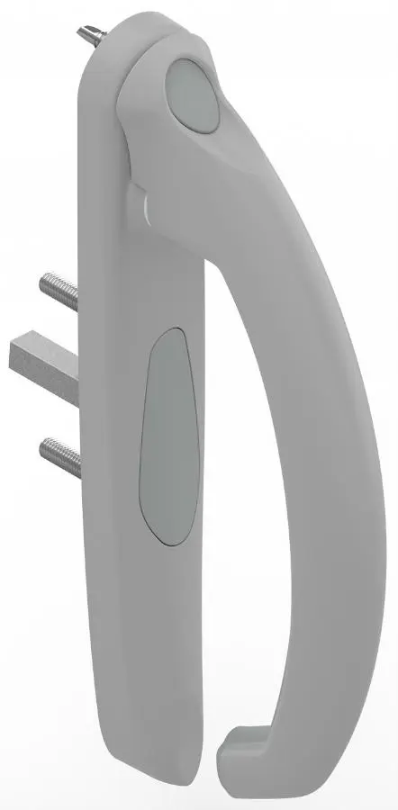 Poignée 20° intérieur 5531 LA CROISEE DS - Profil 35 à 53mm - Gris inox claro - Droite - DS5531-D870