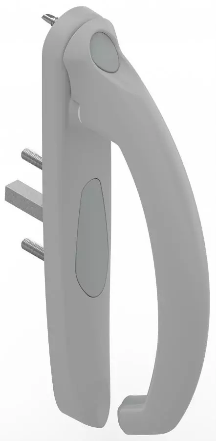 Poignée 20° intérieur 5531 LA CROISEE DS - Profil 35 à 53mm - Gris inox claro - Gauche - DS5531-G870