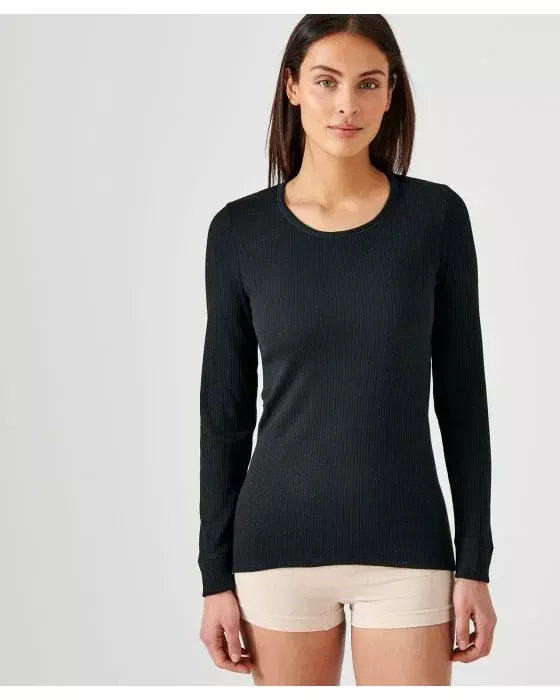 Tee-shirt DAMART Manches longues Femme - Chaleur 4 - Noir - T.3XL - 56680 Tee-shirt DAMART Manches longues Femme - Chaleur 4 - Noir - T.3XL - 56680