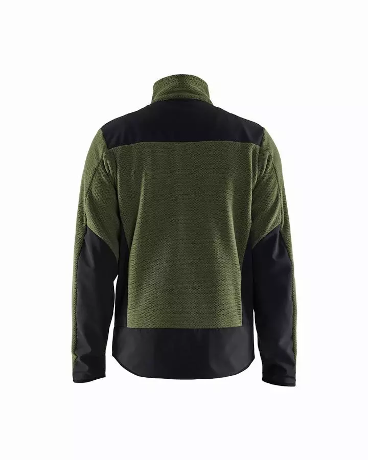 Veste Softshell - BLAKLADER - Tricotée Vert foncé / Noir 594225364199