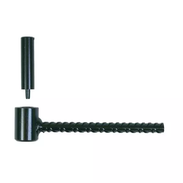 Gond béton Ø14 cellulaire cataphorèse noir ING FIXATIONS - Queue fer carrée 10x150 - A000480