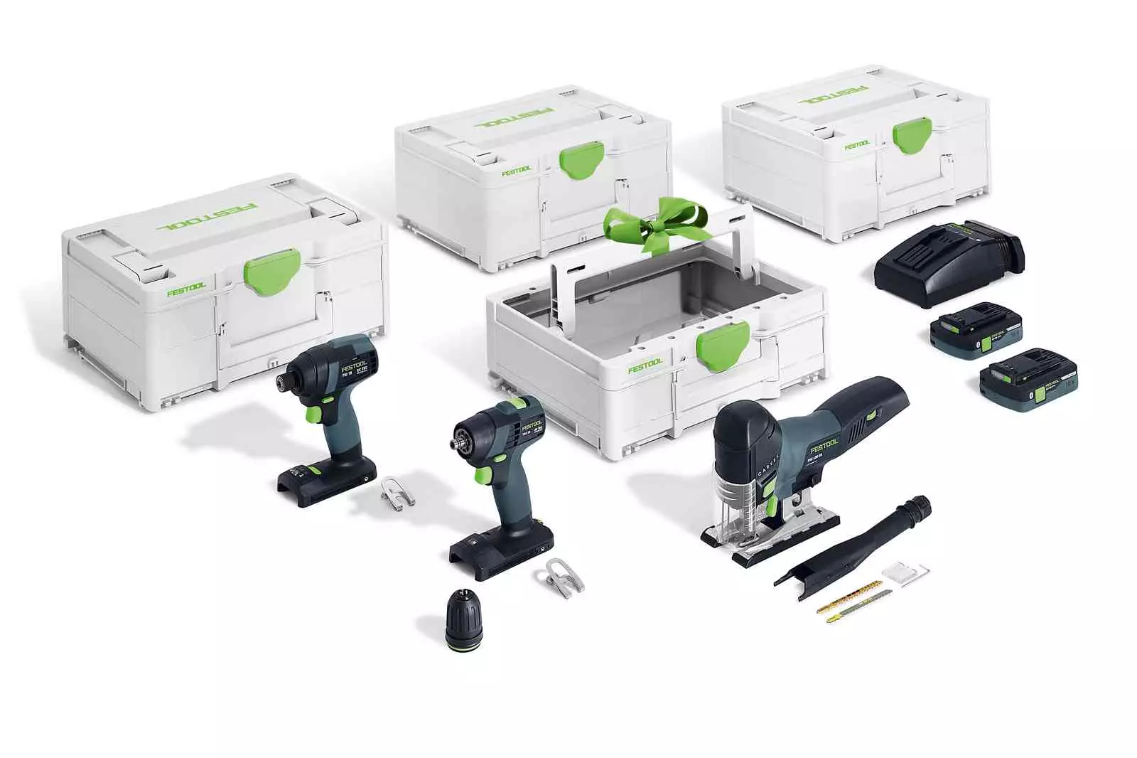 Kit Combo sans fil FESTOOL Montage - TID 18 + TXS 18 + PSC 420 + TB M 137 - 578026