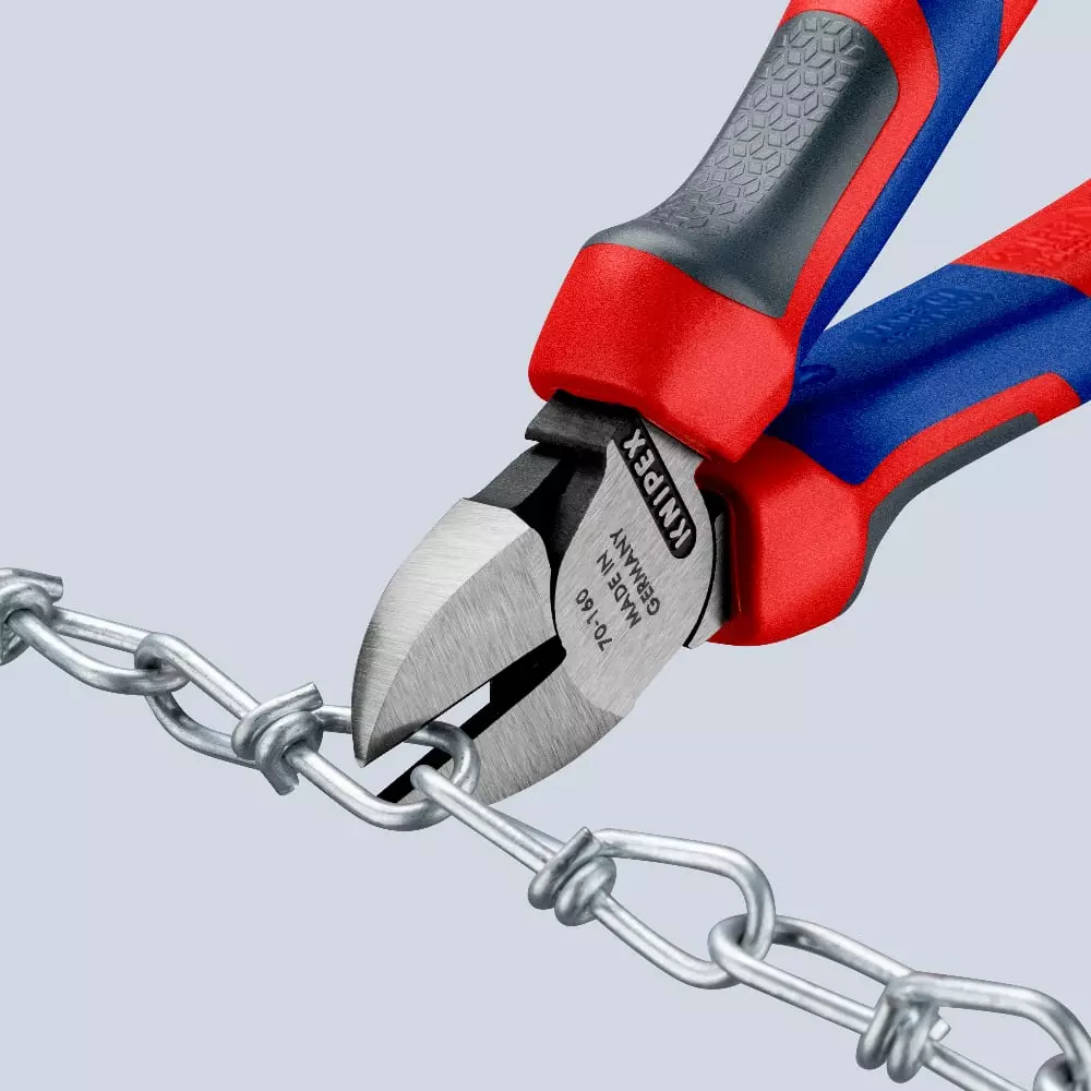KNIPEX 70 06 140 Pince coupante de côté isolées par gaines bi-matière KNIPEX 70 06 140 Pince coupante de côté isolées par gaines bi-matière