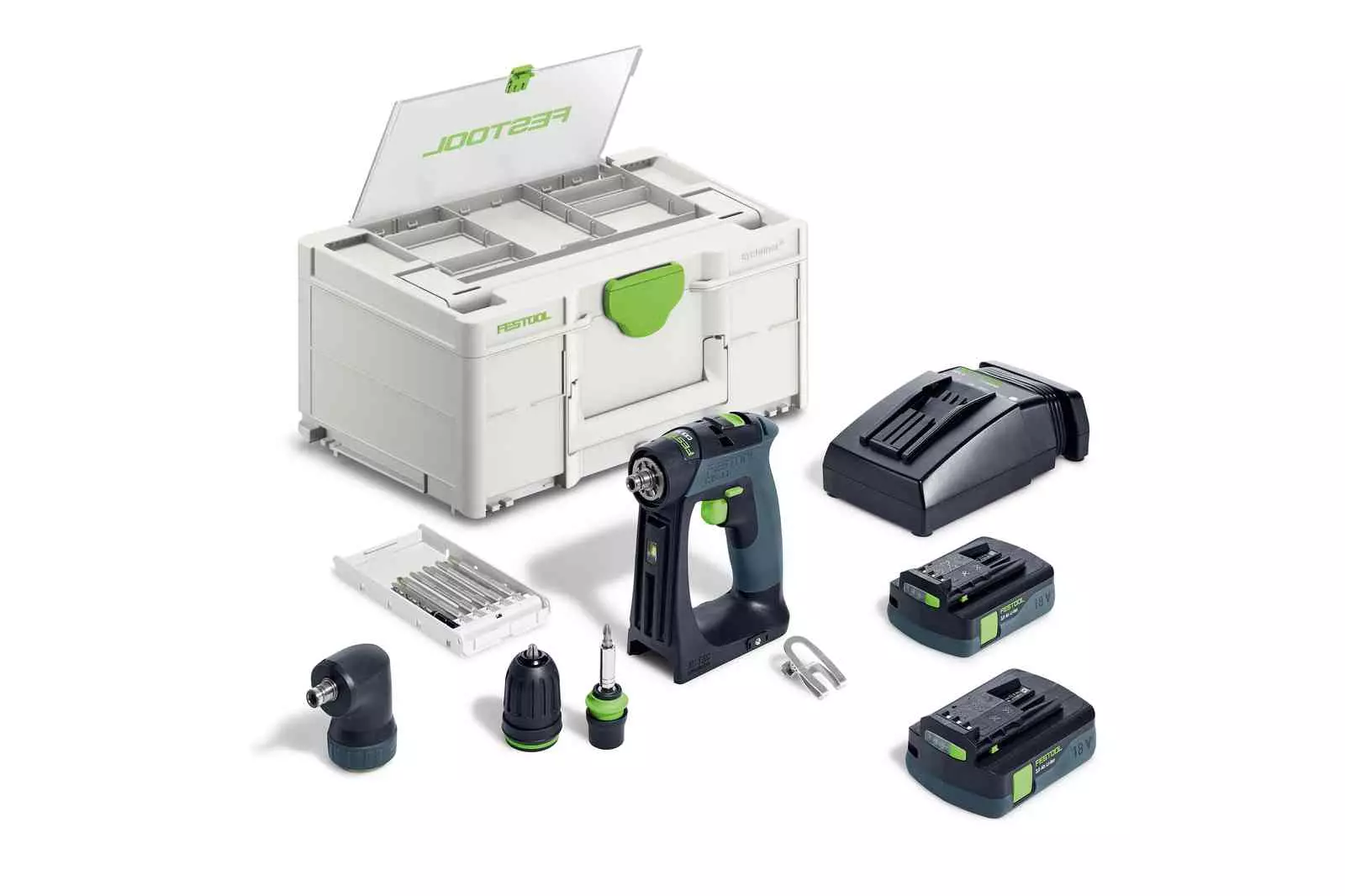 Perceuse-visseuse sans fil CXS 18 C 3,0-Set - FESTOOL - avec 2 batterie 18V 3.0AH - Systainer - 576884 Perceuse-visseuse sans fil CXS 18 C 3,0-Set - FESTOOL - avec 2 batterie 18V 3.0AH - Systainer - 576884