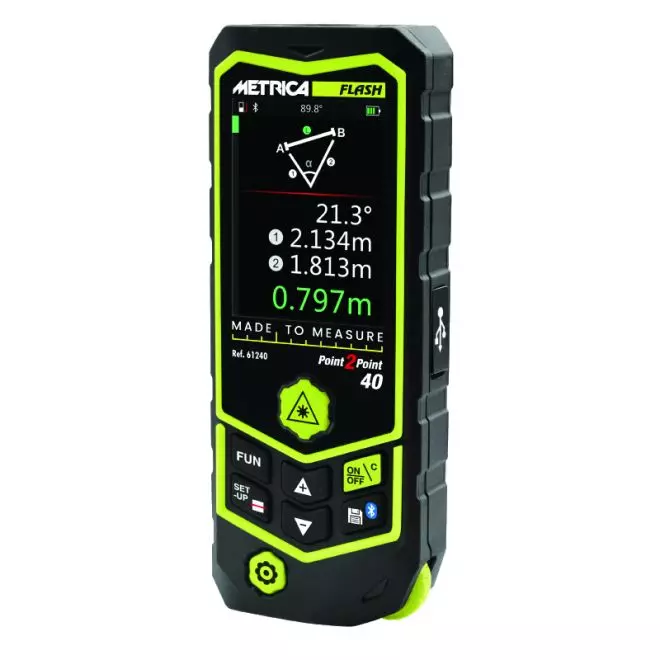 Télémètre laser METRICA Flash point 2 point 60 60m - 61260 Télémètre laser METRICA Flash point 2 point 60 60m - 61260