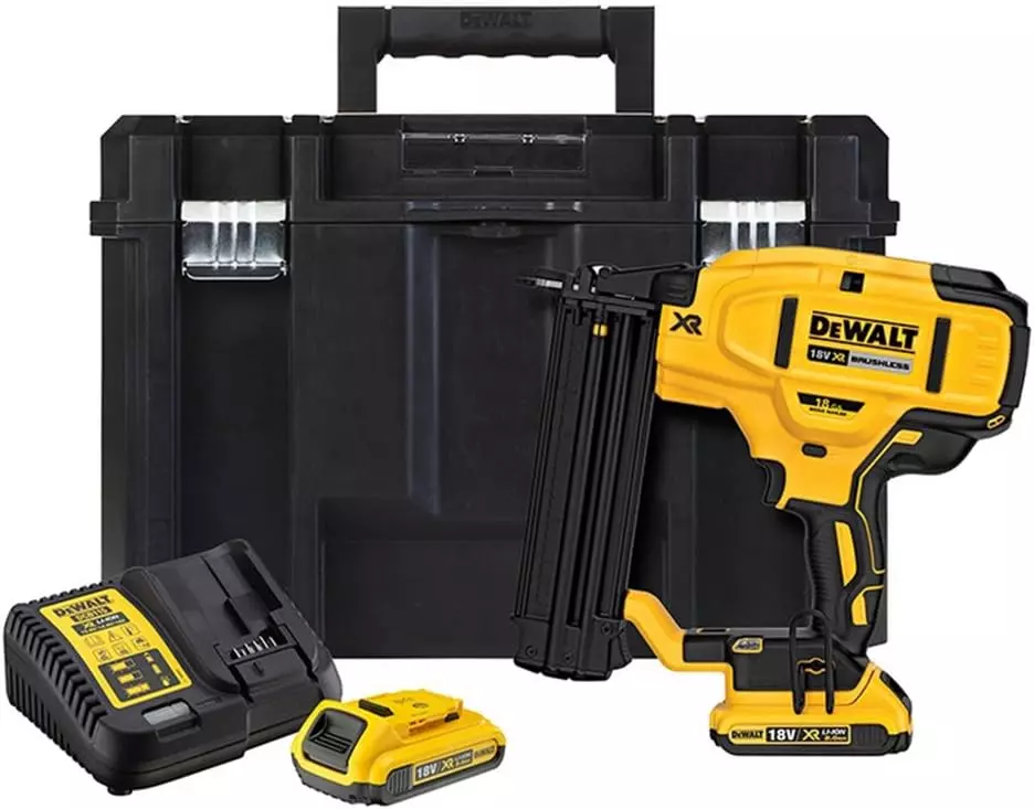 Cloueur de finition 18V - DEWALT - 2 batteries 18V 2.0Ah + chargeur + coffret - DCN680D2