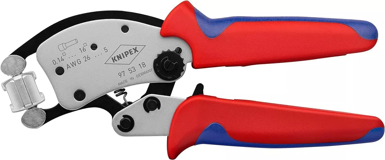 Pince à sertir Twistor - 350° - Embouts 0.08-16 mm² - KNIPEX - 975318SB