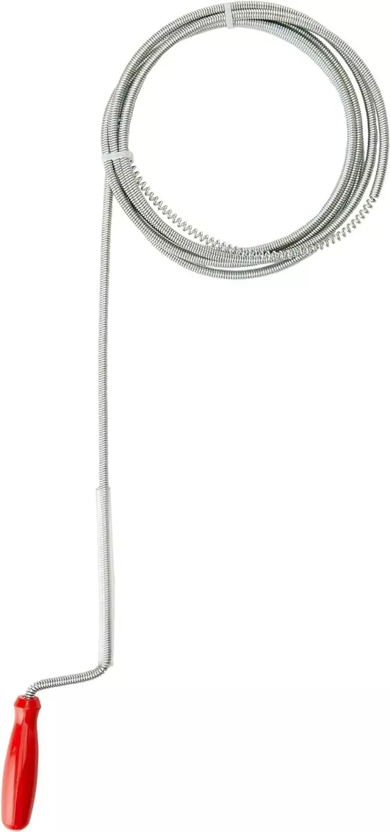 Déboucheur d'évier à crochet - 2.5 m - Tête 20 mm - RIBIMEX - PRFD25 Déboucheur d'évier à crochet - 2.5 m - Tête 20 mm - RIBIMEX - PRFD25