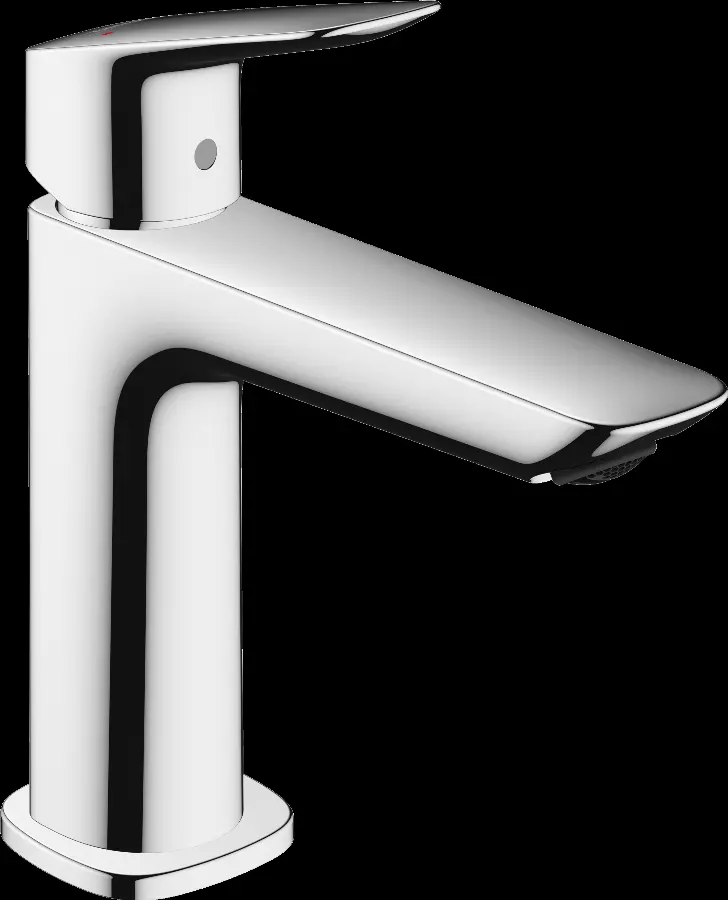 Mélangeur De Lavabo Hansgrohe Logis Avec Tirette Et Vidage Synthétique - Chrome, Économie D'Eau, AirPower - 71222000
