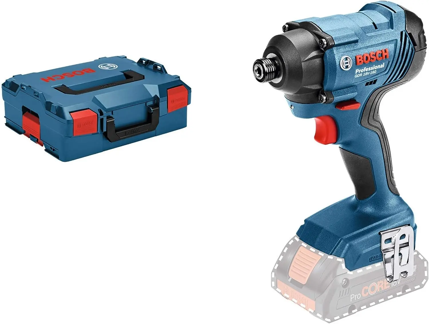 Visseuse à choc 18V 160 Nm - GDR18V-160 - BOSCH - sans batterie, ni chargeur - L-Boxx - 06019G5104