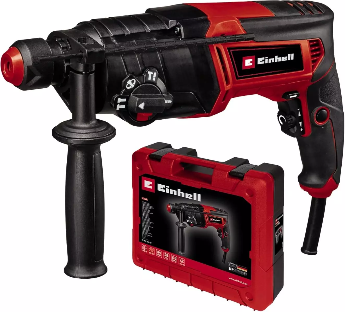 Marteau Perforateur TC-RH 800 4F 800 W, 2.6 Joules SDS - EINHELL - 4257980
