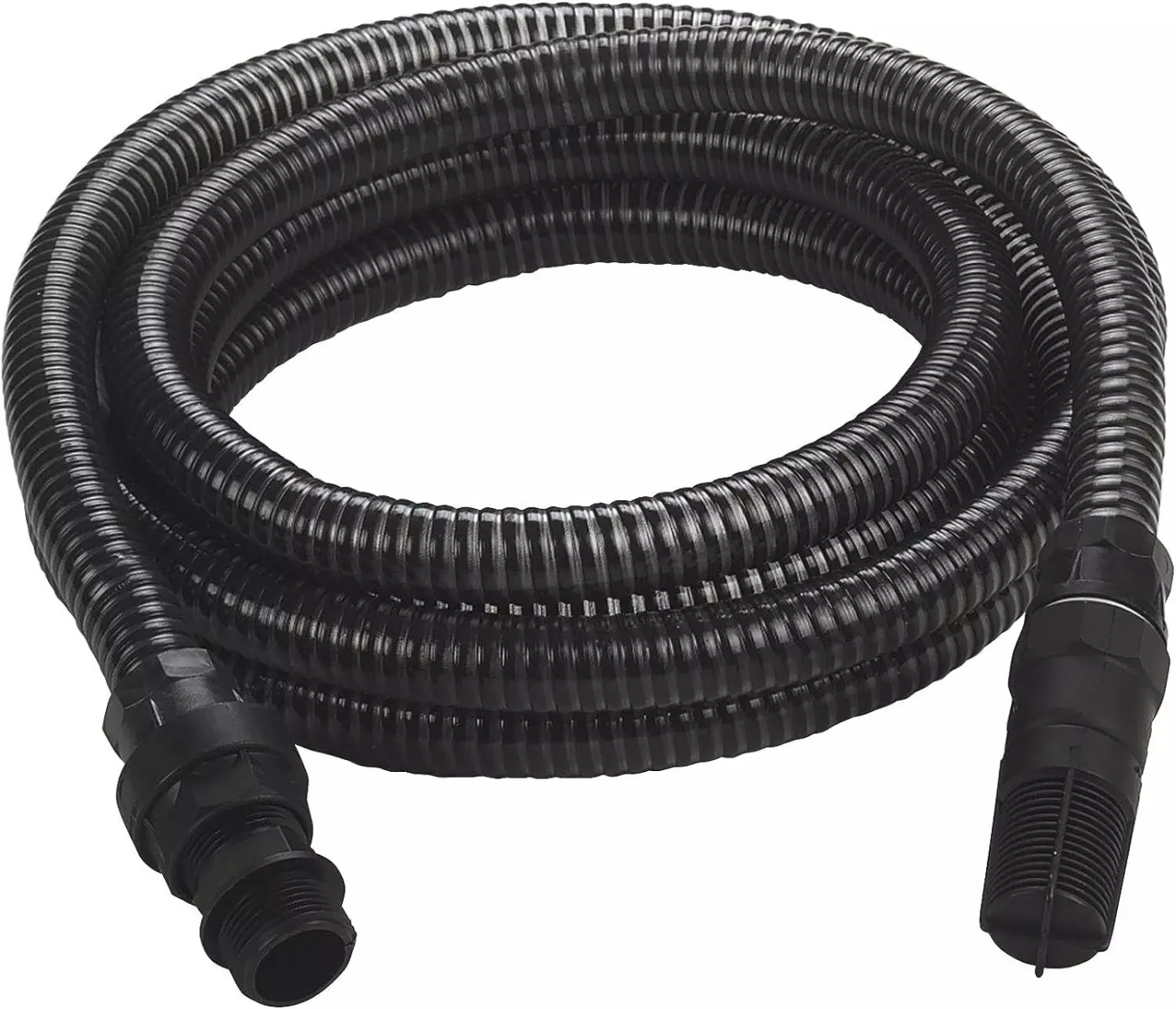 Tuyau d'aspiration noir 7 mètres avec embouts en PVC - EINHELL - 4173645