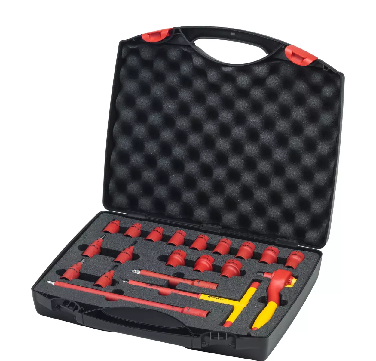 Jeu de clés à cliquet isolées 3/8" - 21 pcs - WIHA - 43023 Jeu de clés à cliquet isolées 3/8" - 21 pcs - WIHA - 43023