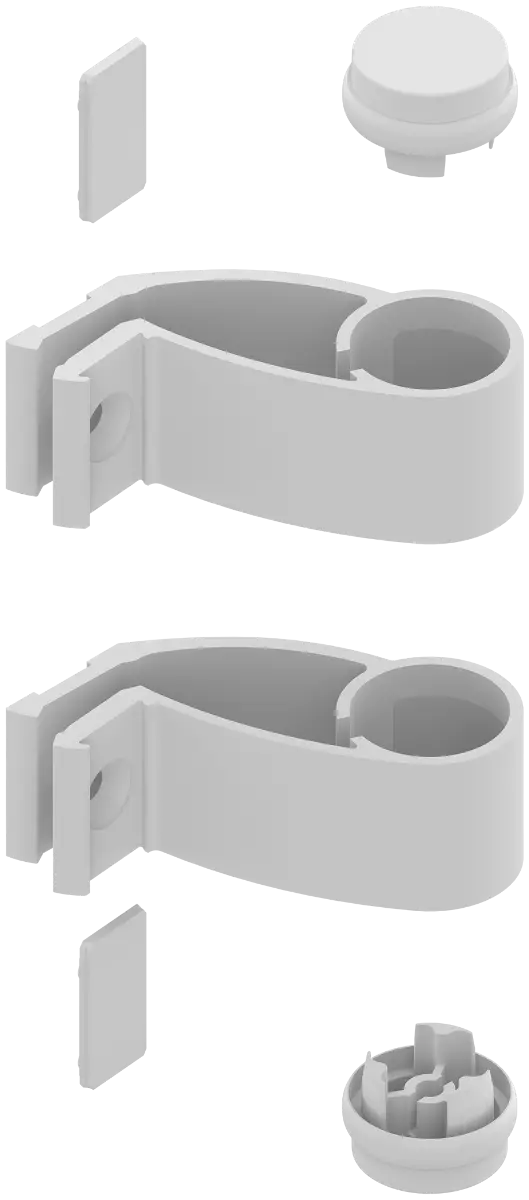 Kit support poignée Diva X LA CROISÉE DS Ø 35 - Blanc 9010 B8 - DS7318-036 Kit support poignée Diva X LA CROISÉE DS Ø 35 - Blanc 9010 B8 - DS7318-036