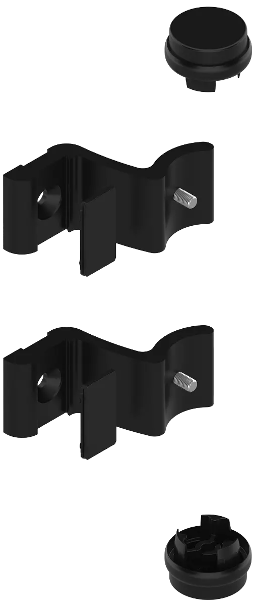 Kit support poignée Diva XI LA CROISÉE DS Ø 35 - Noir 9005 B3 - DS7328-013 Kit support poignée Diva XI LA CROISÉE DS Ø 35 - Noir 9005 B3 - DS7328-013