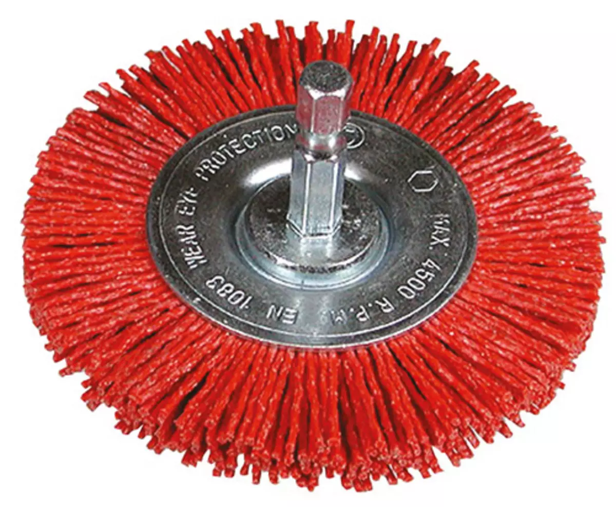 Brosse circulaire 75 avec queue 1/4" nylon fin - HIKOKY - 751329 Brosse circulaire 75 avec queue 1/4" nylon fin - HIKOKY - 751329