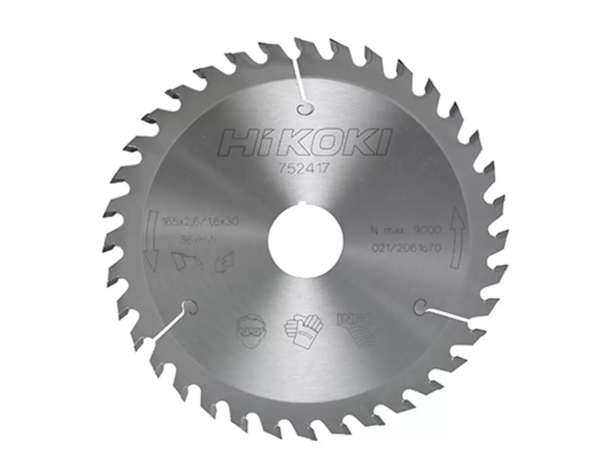 Lame pour scie circulaire bois 165 x 20, 18 dents - HIKOKI - 752480