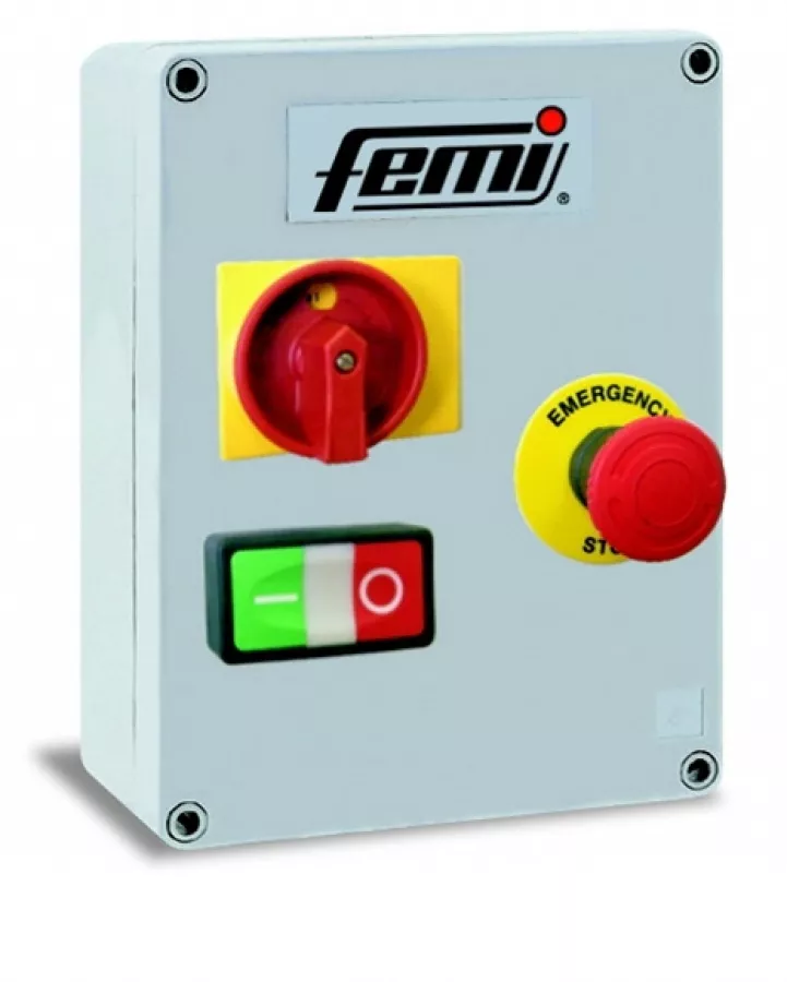 Tableau de commande + Interrupteur d'arrêt d'urgence FEMI meuleuses 450-850 Watts - 7800227