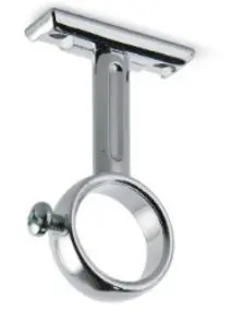 Support tube chromé Ø 25 mm MANART avec vis - M795CR+V