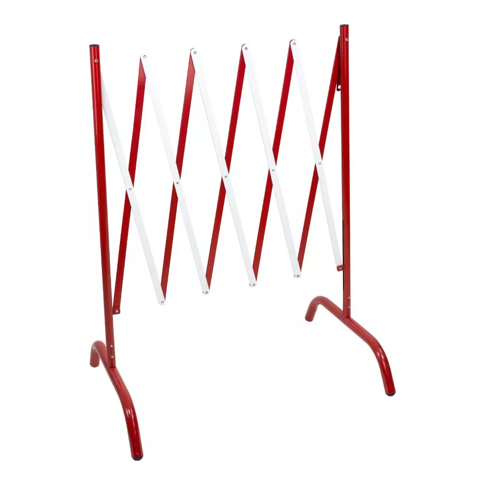 Barrière de chantier extensible droite - 2,5 m x 1,05 m - Rouge/Blanc - NOVAP - 8000257 Barrière de chantier extensible droite - 2,5 m x 1,05 m - Rouge/Blanc - NOVAP - 8000257