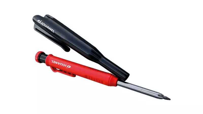 Porte-mine spécial traçage trou profond avec taille mine intégré + fourreau clip - JOUANEL - PMTRAC Porte-mine spécial traçage trou profond avec taille mine intégré + fourreau clip - JOUANEL - PMTRAC