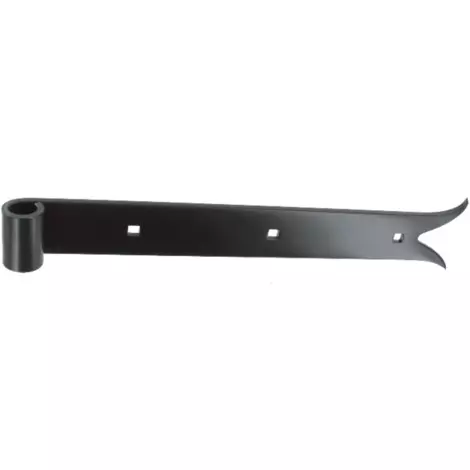Penture droite - Queue de carpe - Hauteur : 39mm x épaisseur : 4.5 mm Ø 16 L.450MM 