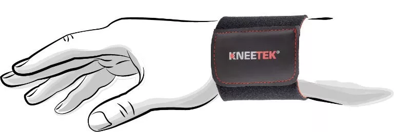 Kneetek Poignet Bandage Noir T.U - 90100