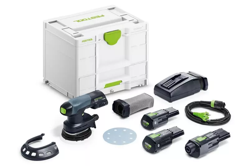 Ponceuse excentrique sans fil ETSC 125 3,0 I-Set - FESTOOL - avec 2 Batteries 18V 3.0Ah - chargeur - Systainer - 578142 Ponceuse excentrique sans fil ETSC 125 3,0 I-Set - FESTOOL - avec 2 Batteries 18V 3.0Ah - chargeur - Systainer - 578142