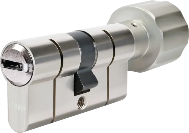 Cylindre à bouton P6PS PréSnap Varié - 40 x 30 mm - Bouton 30 mm - Laiton nickelé - ABUS - 5017699-19
